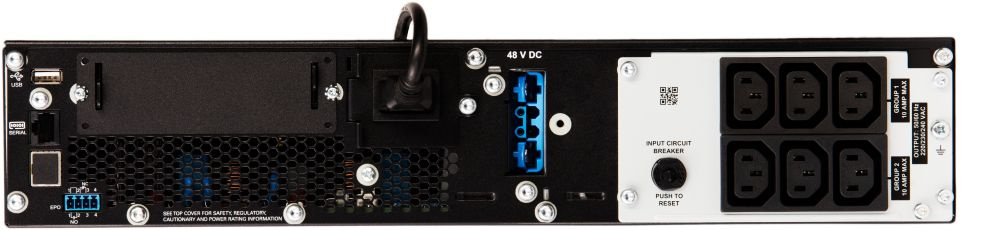 Источник бесперебойного питания APC Smart-UPS SRT SRT1500RMXLI 1500Вт 1500ВА черный
