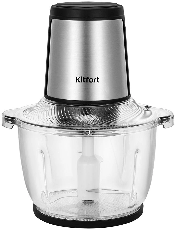 Измельчитель электрический Kitfort КТ-3550 1.5л. 400Вт серебристый/черный