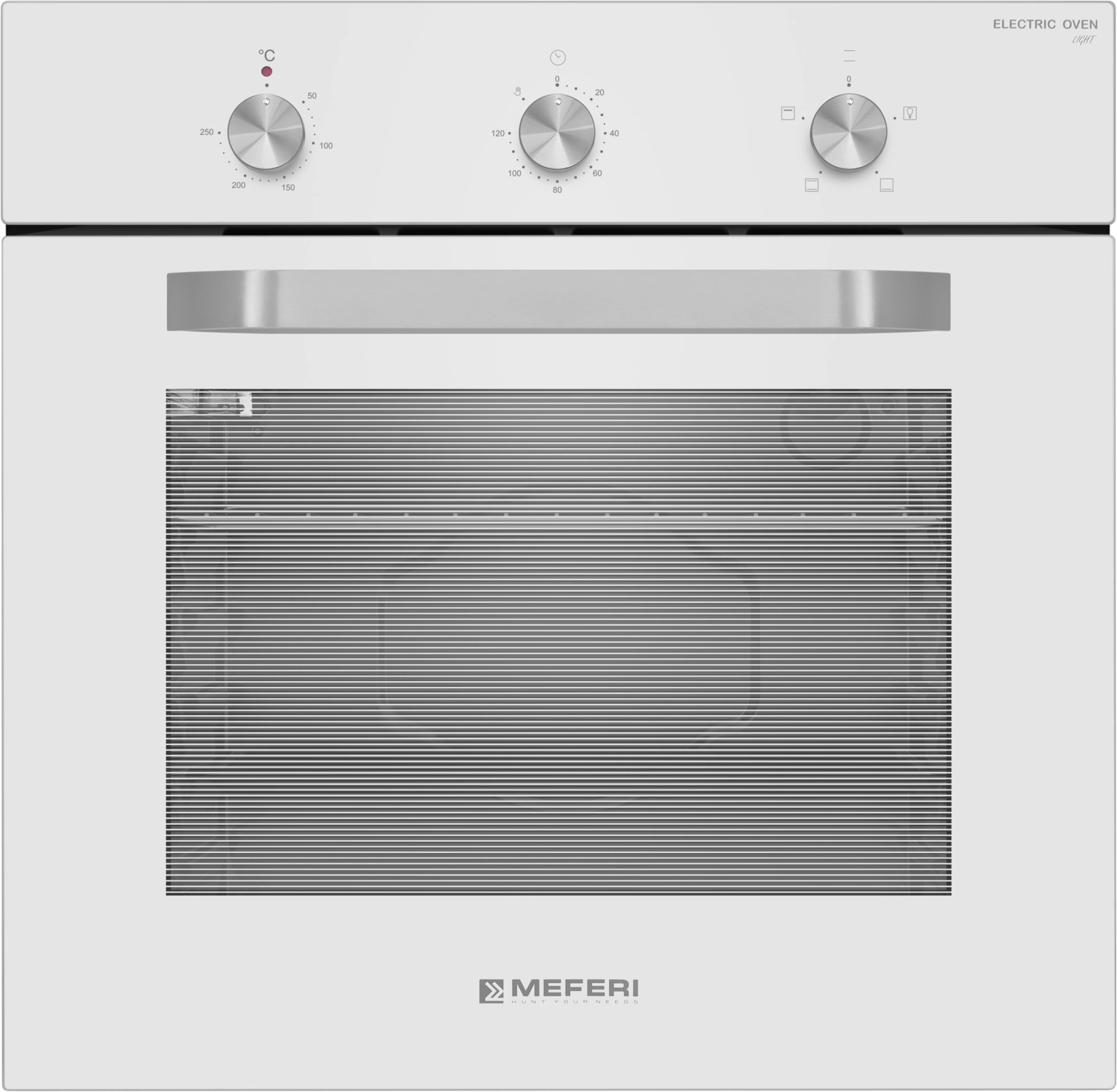 Духовой шкаф Электрический Meferi Light MEO604WH белый/нержавеющая сталь