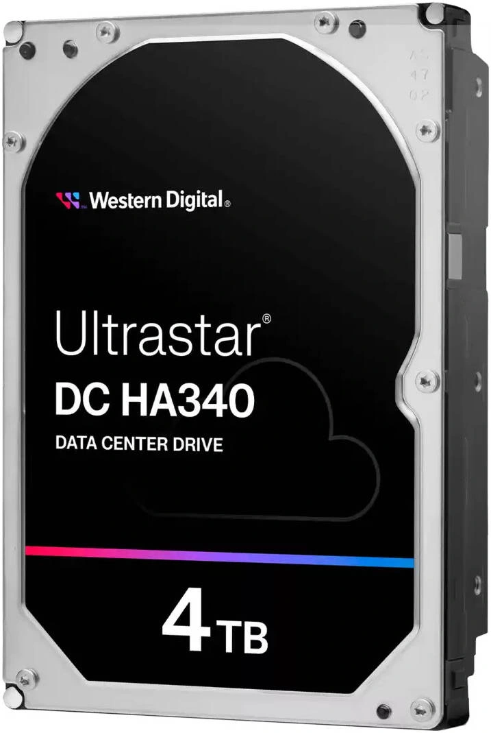 Жесткий диск WD SATA-III 4TB 0B47076 WUS721204BLE6L4 Server Ultrastar DC HA340 512E (7200rpm) 256Mb 3.5"