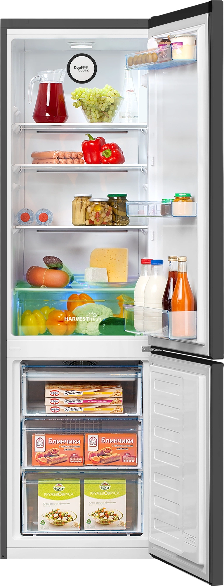 Холодильник Beko B3R0CNK312HG 2-хкамерн. серый