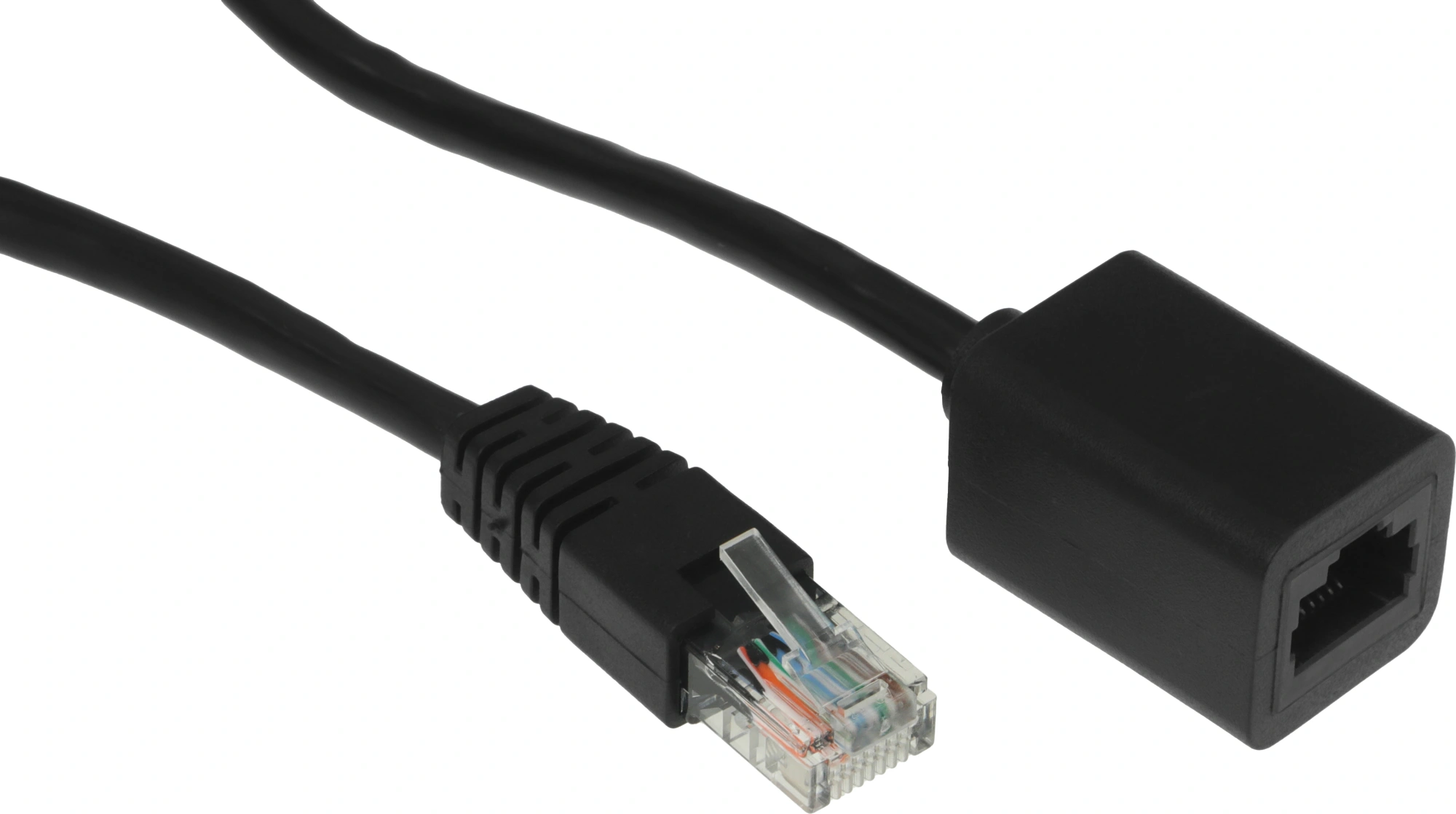 Патч-корд Buro BU-C5EXTND-1M-B UTP cat.5E solid 1м черный RJ-45 (m)-RJ-45 (f)