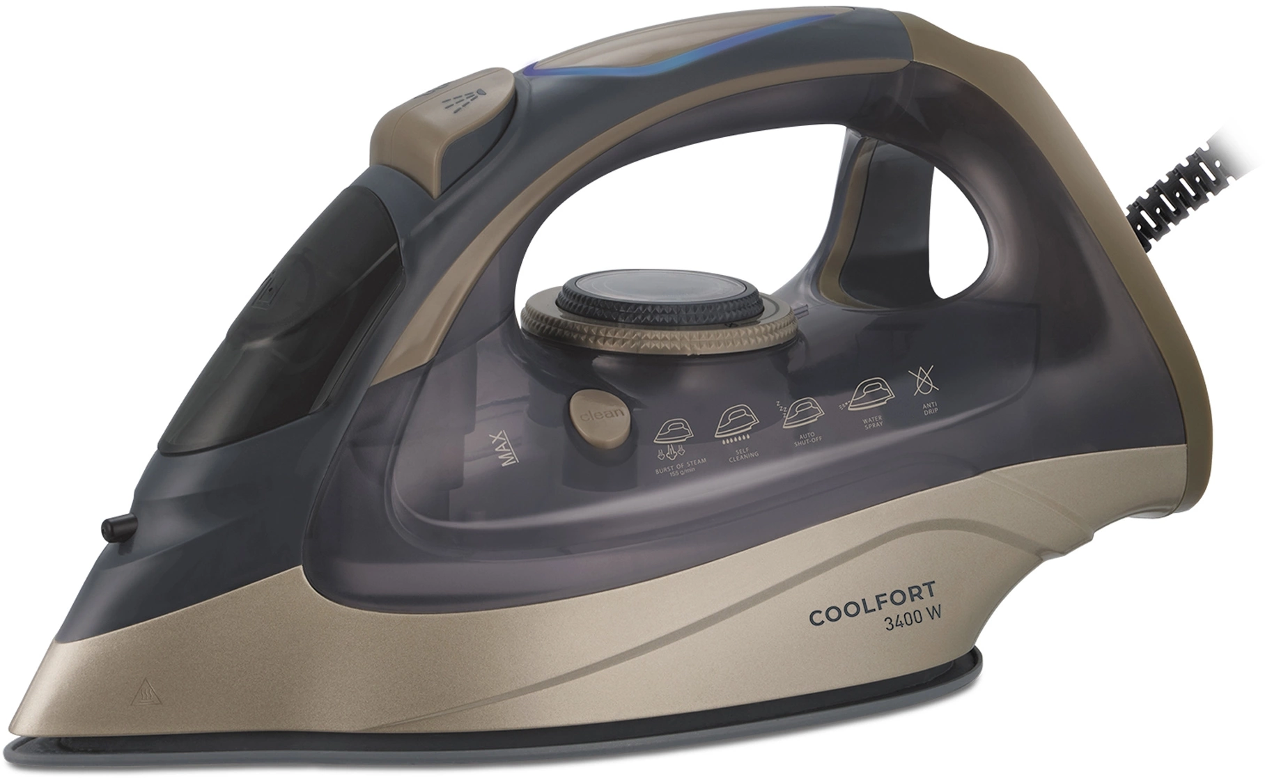 Утюг Coolfort CF-3410 3400Вт сиреневый/золотистый