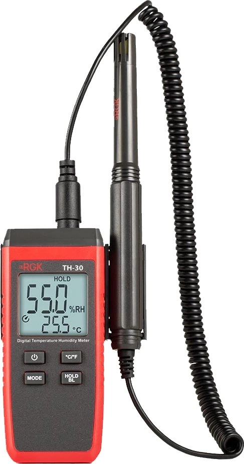 Термогигрометр RGK TH-30 портативный красный/черный (778626)
