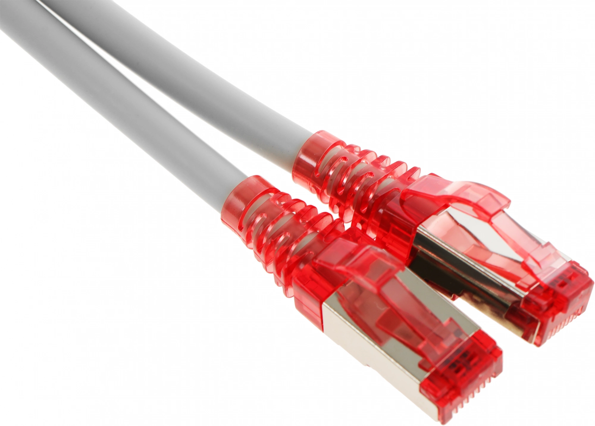 Патч-корд Hyperline PC-LPM-STP-RJ45-RJ45-C5E-0.5M-LSZH-GY FTP RJ-45 вил.-вилка RJ-45 кат.5E 0.5м серый LSZH 26AWG