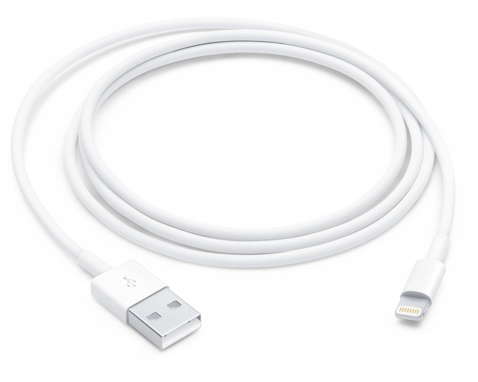 Кабель Apple A1480 MUQW3ZM/A USB (m)-Lightning (m) 1м белый