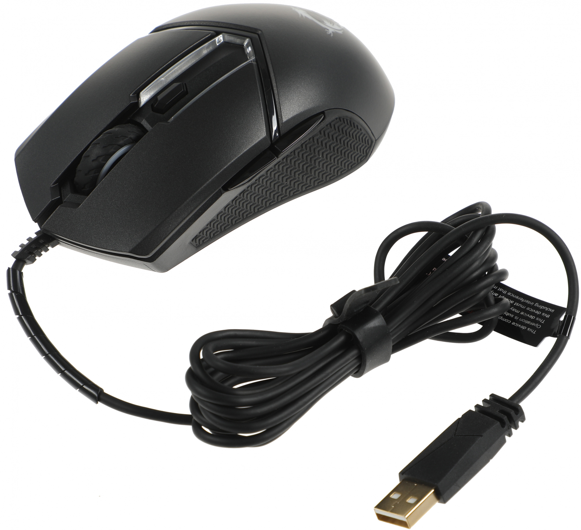 Мышь MSI Clutch GM30 черный оптическая 6200dpi USB 6but (S12-0401850-D22)