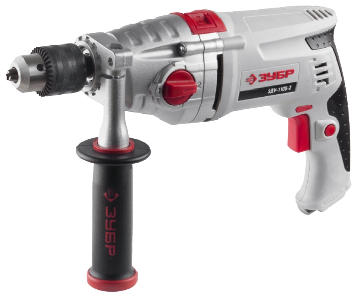 Дрель ударная Зубр ЗДУ-1100-2 ЭРММ2 1100Вт ключевой реверс
