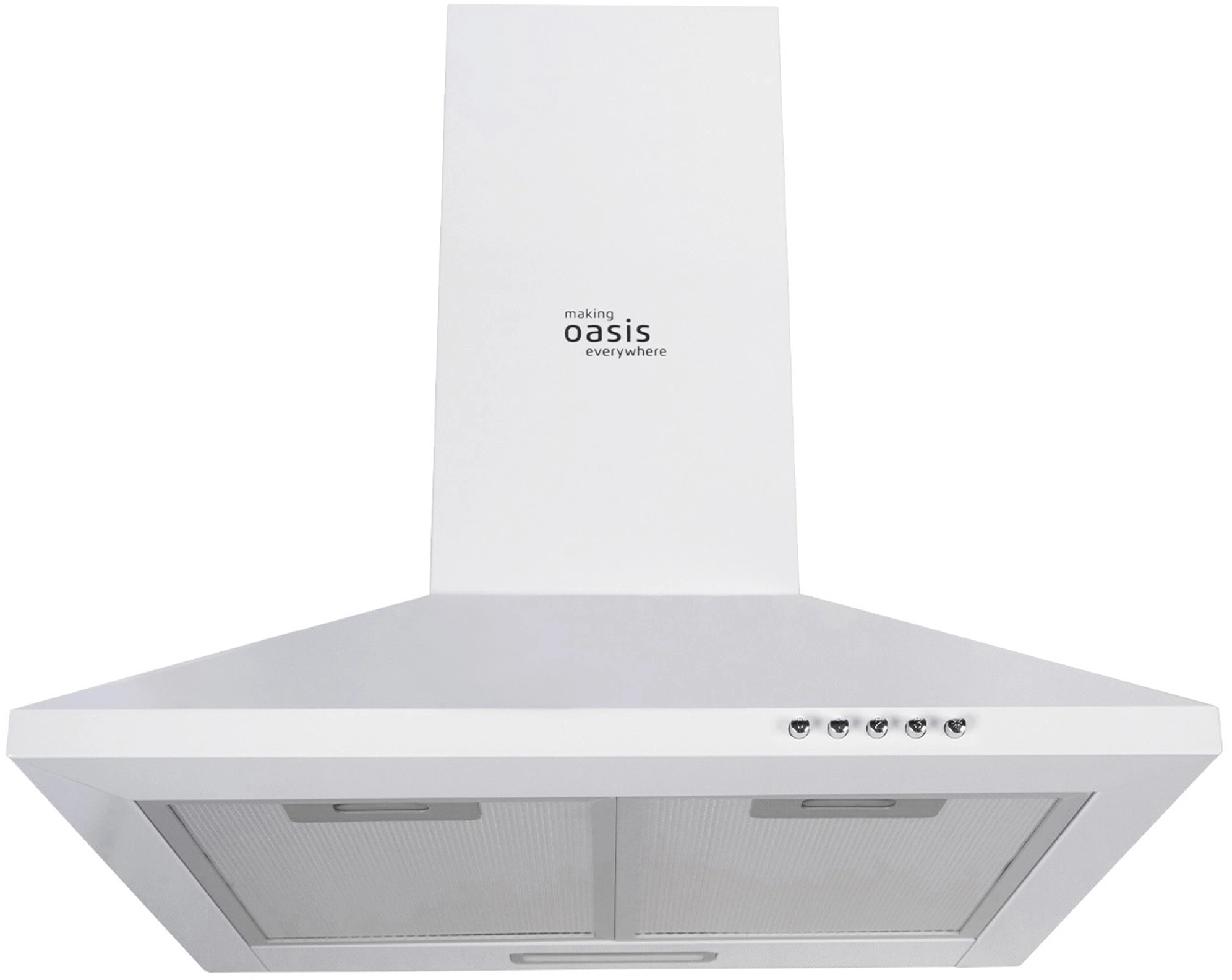 Вытяжка каминная Oasis KB-50W белый управление: кнопочное (1 мотор)