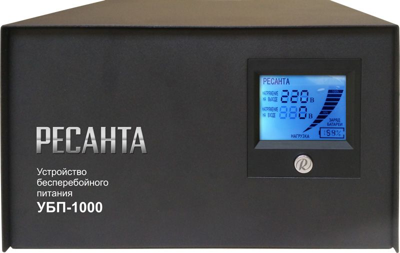 Стабилизатор напряжения Ресанта УБП-1000 однофазный черный (61/49/4)