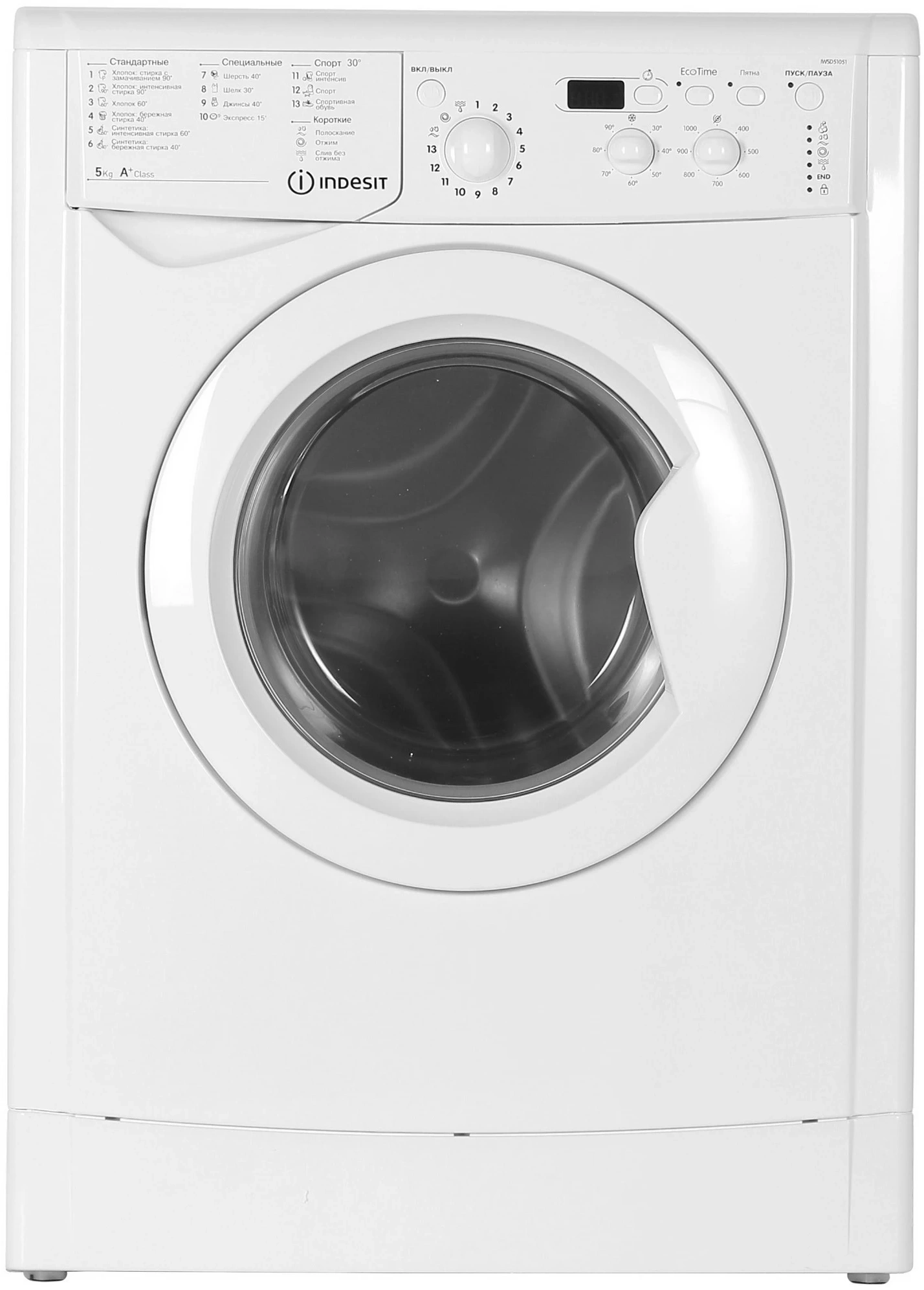 Стиральная машина Indesit IWSD 51051 CIS класс: A загр.фронтальная макс.:5кг белый