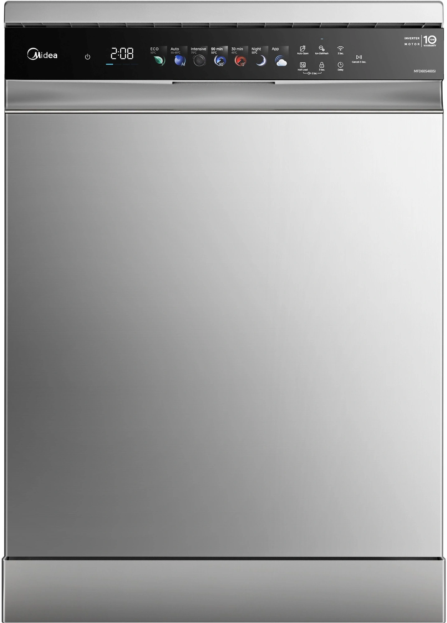 Посудомоечная машина Midea MFD60S460SI серебристый/черный (полноразмерная) инвертор