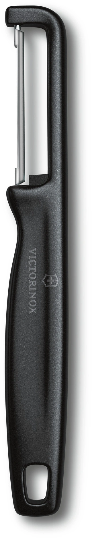 Овощечистка Victorinox Iotaс лезвием двухсторон. черный упак.:европодвес (6.0942.3)