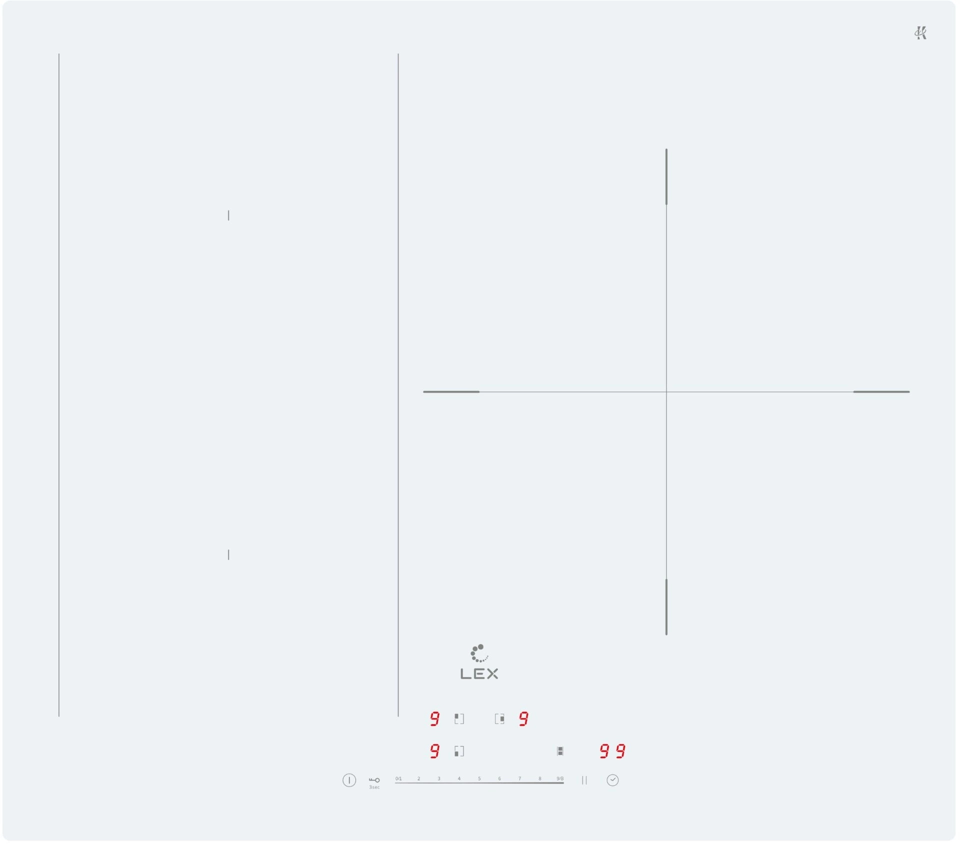 Индукционная варочная поверхность Lex EVI 631A WH белый