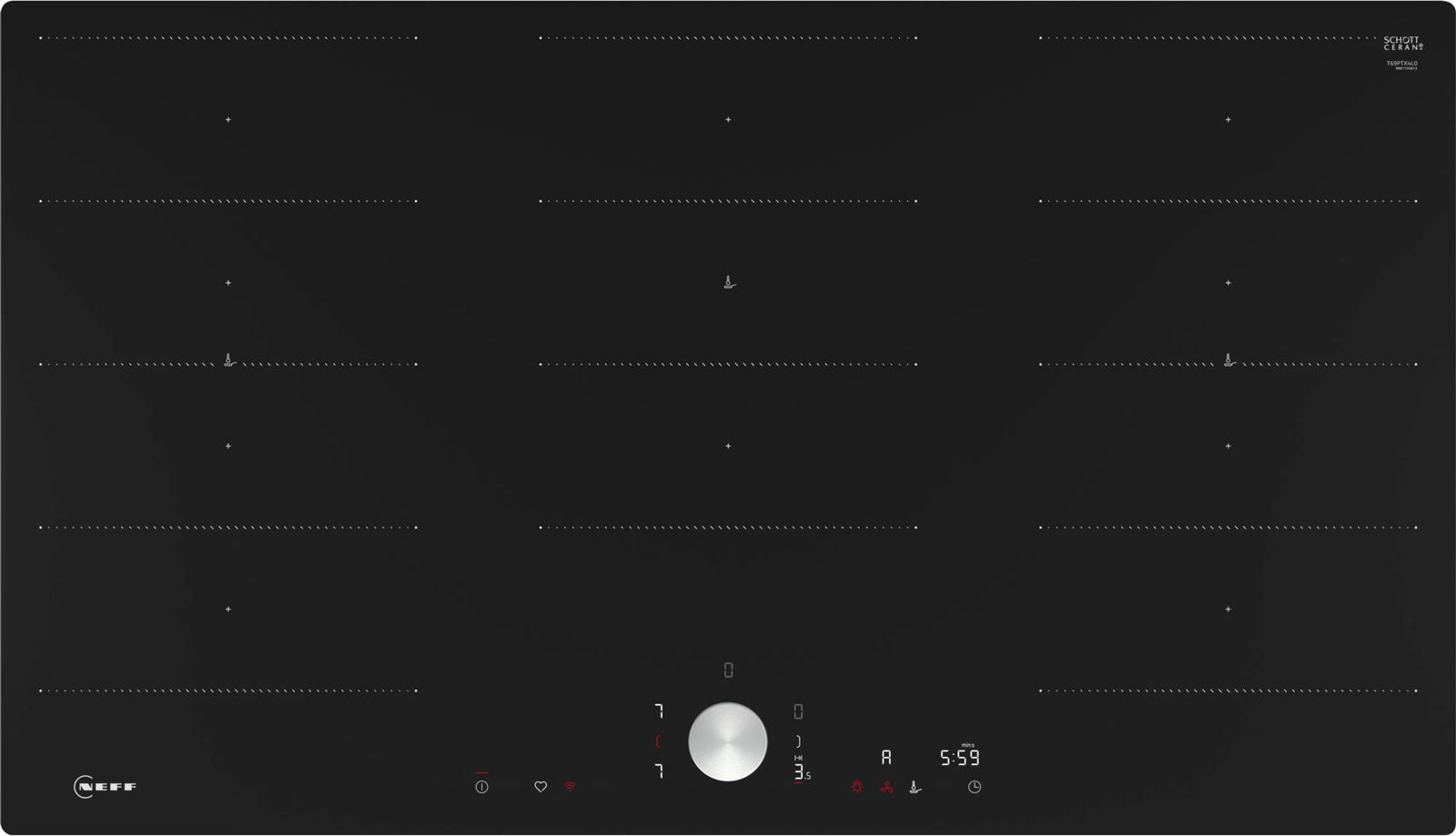Индукционная варочная поверхность Neff T69PTX4L0 черный
