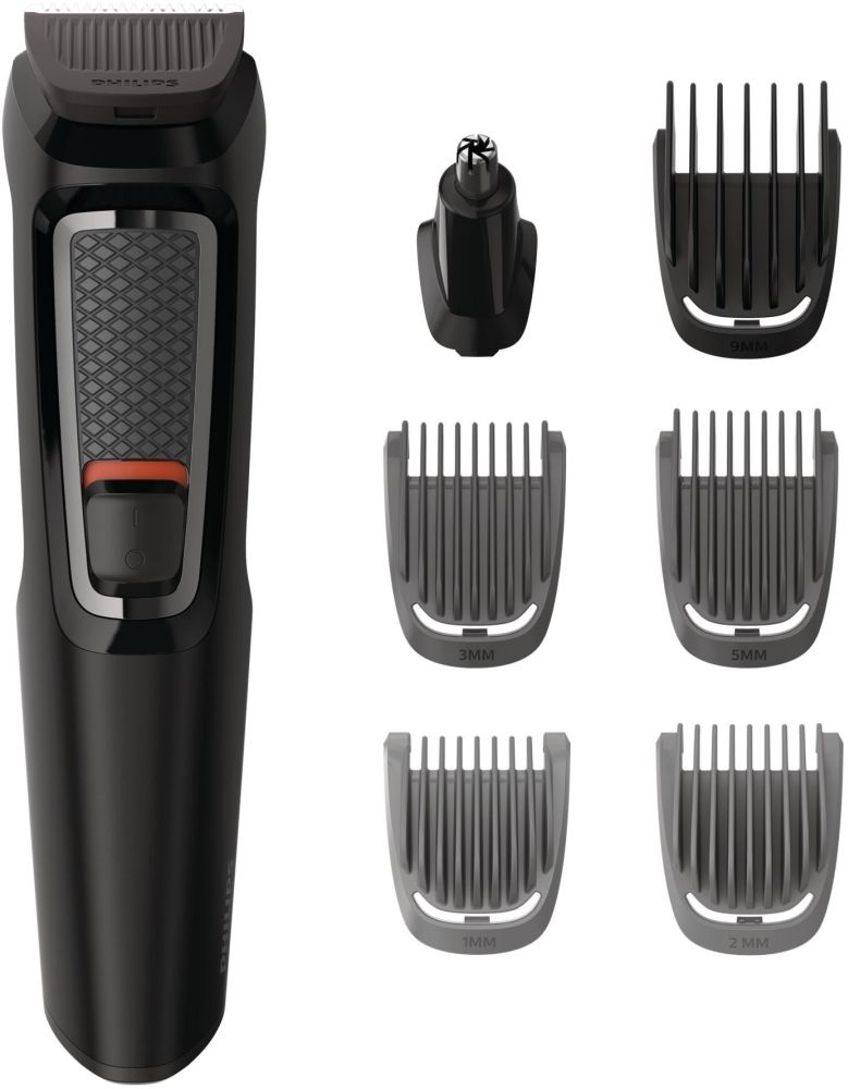 Триммер Philips MG3720/15 черный (насадок в компл:7шт)