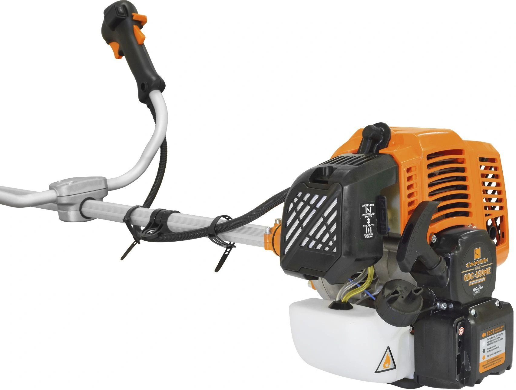 Триммер бензиновый Carver GBC-520MЕ 1500Вт 2л.с. неразбор.штан. реж.эл.:леска/нож