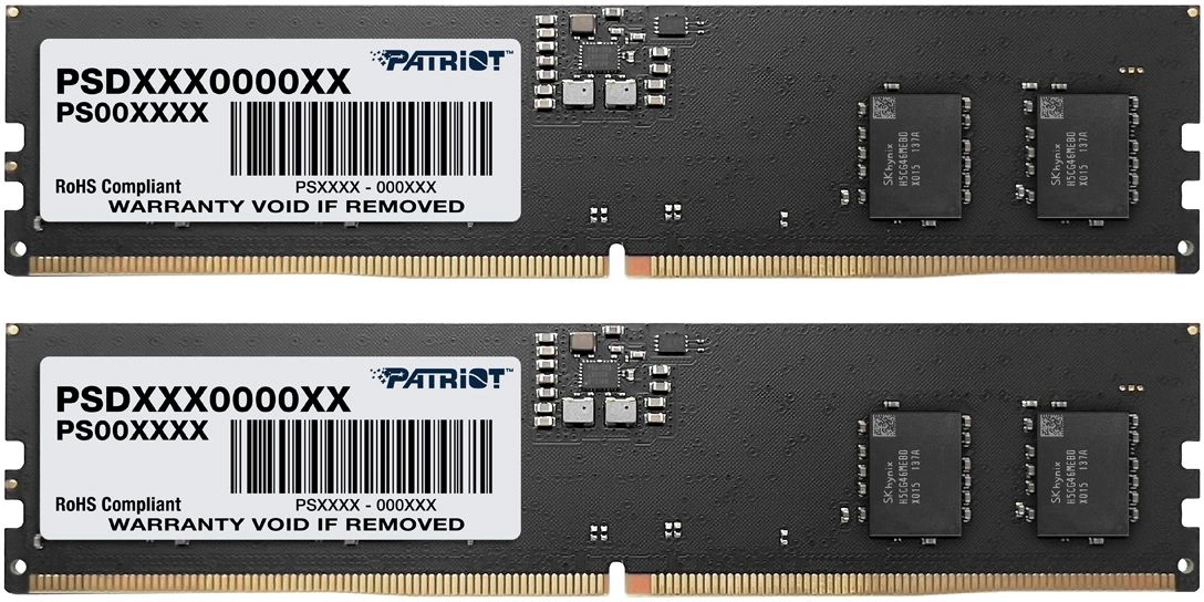 Память DDR5 2x32GB 6000MHz Patriot PSD564G5600K Signature Line RTL PC5-44800 CL46 DIMM 288-pin 1.1В Ret