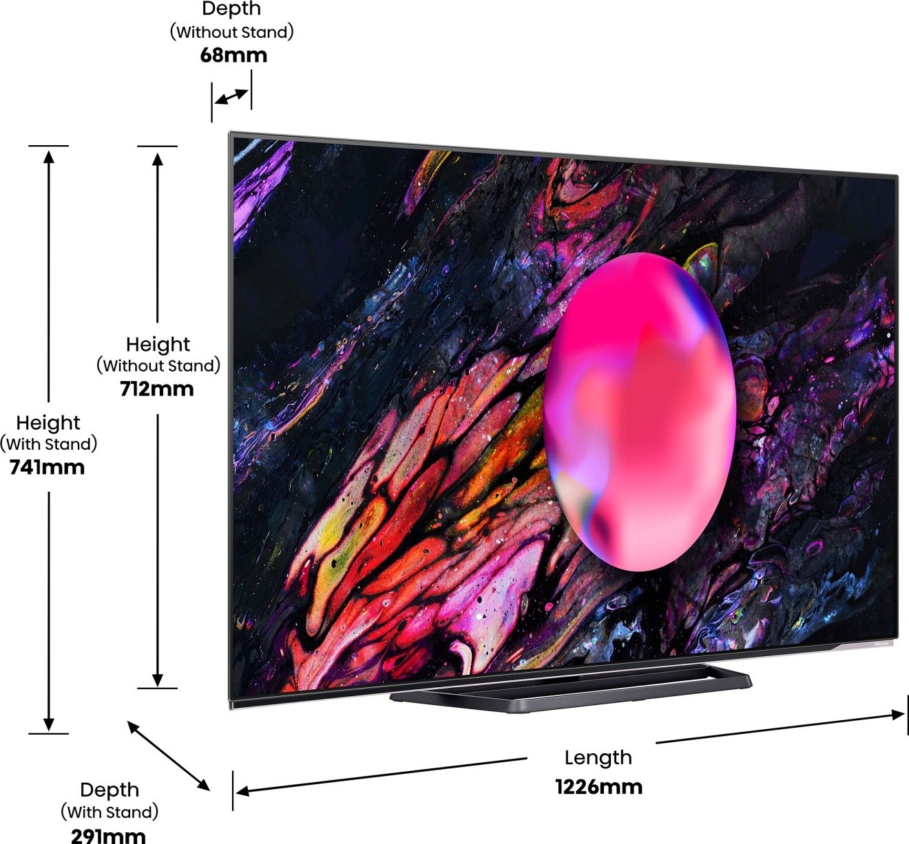 Телевизор OLED Hisense 55" 55A85K черный 4K Ultra HD 120Hz DVB-T DVB-T2 DVB-C DVB-S DVB-S2 USB WiFi Smart TV (RUS)