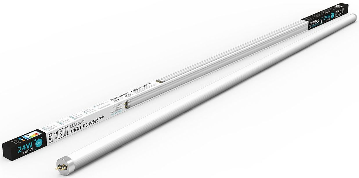 Лампа светодиодная Gauss Elementary 93024 24Вт цок.:G13 трубка 220B св.свеч.бел.нейт. (упак.:1шт)