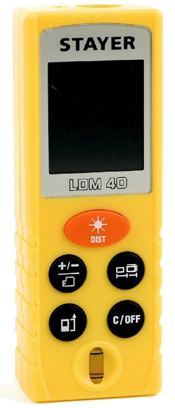 Лазерный дальномер Stayer LDM-40 2кл.лаз. цв.луч. красный (34956)