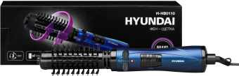 Фен-щетка Hyundai H-HB0110 1000Вт синий - купить недорого с доставкой в интернет-магазине