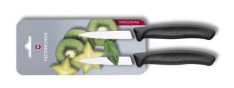 Набор ножей кухон. Victorinox Swiss Classic (6.7633.B) компл.:2шт черный блистер - купить недорого с доставкой в интернет-магазине