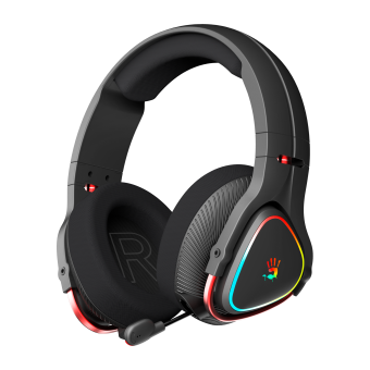 Наушники с микрофоном A4Tech Bloody MR710 черный BT оголовье (MR710 BLACK) - купить недорого с доставкой в интернет-магазине
