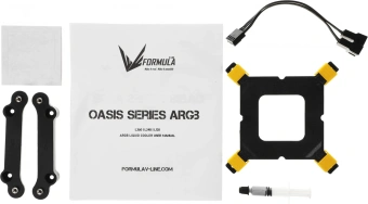 Система водяного охлаждения Formula Oasis L240 ARGB Soc-AM5/AM4/1200/2066/1700/1851 черный 4-pin 1-27.2dB Al+Cu 310W Ret (OASIS L240 ARGB BK) - купить недорого с доставкой в интернет-магазине