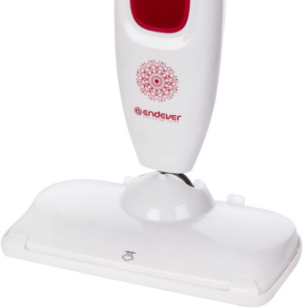 Швабра паровая Endever Odyssey Q-606 1700Вт белый/красный - купить недорого с доставкой в интернет-магазине