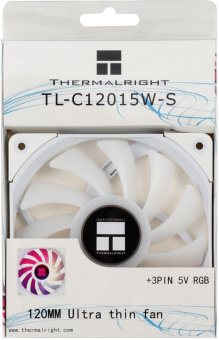 Вентилятор для корпуса Thermalright TL-C12015W-S ARGB 120х120x15 белый 4-pin 24.1дБ (TL-C12015W-S-ARGB) Ret - купить недорого с доставкой в интернет-магазине