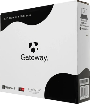 Ноутбук Gateway Ultra Slim 14 Ryzen 5 3500U 8Gb SSD256Gb AMD Radeon Vega 8 14.1" IPS FHD (1920x1080) Windows 11 Home black WiFi BT Cam (GWNR51416-BK) - купить недорого с доставкой в интернет-магазине