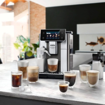 Кофемашина Delonghi ECAM630.75.TM 1450Вт черный/серебристый - купить недорого с доставкой в интернет-магазине