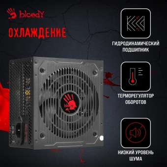 Блок питания Bloody ATX 600W BD-PS600W 80 PLUS WHITE (20+4pin) APFC 120mm fan 6xSATA RTL - купить недорого с доставкой в интернет-магазине