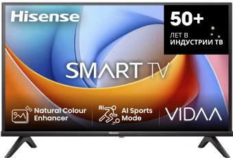 Телевизор LED Hisense 32" 32A4Q Frameless черный HD 60Hz DVB-T2 DVB-C DVB-S2 USB WiFi Smart TV (RUS) - купить недорого с доставкой в интернет-магазине