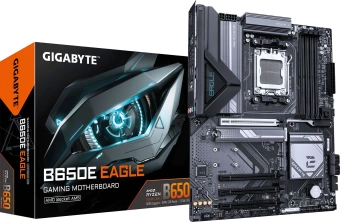 Материнская плата Gigabyte B650E EAGLE Socket AM5 AMD B650 4xDDR5 ATX AC`97 8ch(7.1) 2.5Gg RAID+HDMI+DP - купить недорого с доставкой в интернет-магазине