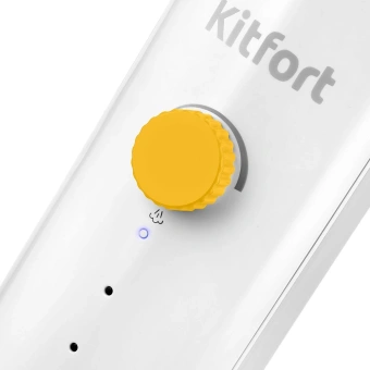 Швабра паровая Kitfort КТ-1048-1 1300Вт белый/желтый - купить недорого с доставкой в интернет-магазине