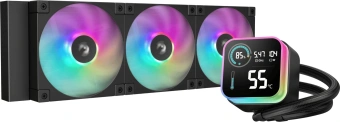 Система водяного охлаждения Deepcool LQ360 ARGB Soc-AM5/AM4/1200/1700/1851 черный 4-pin 38.71dB Al LCD 350W 1840gr Ret (R-LQ360-BKLSMW-G-1) - купить недорого с доставкой в интернет-магазине