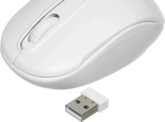 Мышь Оклик 505MW белый оптическая 1000dpi беспров. USB для ноутбука 3but (1018257) - купить недорого с доставкой в интернет-магазине