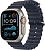 Смарт-часы Apple Watch Ultra 2 2024 A2986 49мм OLED корп.титан Ocean band рем.синий разм.брасл.:130-200мм (MX4D3FD/A)