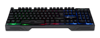 Клавиатура Оклик 709G черный USB for gamer LED (1788144) кабель 1.8м - купить недорого с доставкой в интернет-магазине