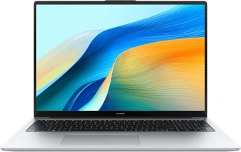Ноутбук Huawei MateBook D 16 MCLG-X MitchellG-W5651 Core i5 13420H 16Gb SSD512Gb Intel UHD Graphics 16" IPS (1920x1200) без ОС silver WiFi BT Cam (53014QLA) - купить недорого с доставкой в интернет-магазине