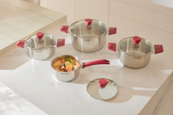 Набор посуды Rondell Strike RDS-818 8 предметов - купить недорого с доставкой в интернет-магазине