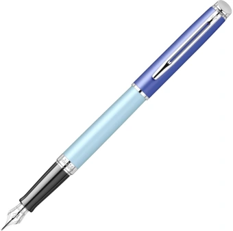 Ручка перьев. Waterman Hemisphere Colour Blocking (2179924) Blue CT F сталь нержавеющая F син. черн. подар.кор. - купить недорого с доставкой в интернет-магазине