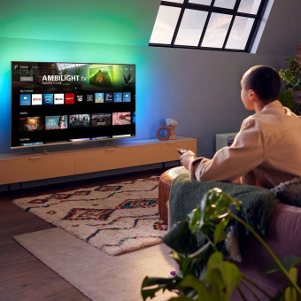 Телевизор LED Philips 55" 55PUS8108/60 Series 8 хром 4K Ultra HD 60Hz DVB-T DVB-T2 DVB-C DVB-S DVB-S2 USB WiFi Smart TV (RUS) - купить недорого с доставкой в интернет-магазине