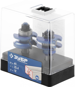 Набор фрез по дер. Зубр 28771-41.3-H2 d(посад.)=12мм (фрезеры) - купить недорого с доставкой в интернет-магазине