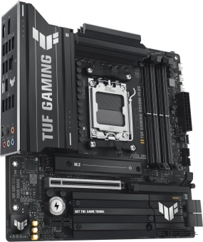Материнская плата Asus TUF GAMING B850M-PLUS SocketAM5 AMD B850 4xDDR5 mATX AC`97 8ch(7.1) 2.5Gg RAID+HDMI+DP - купить недорого с доставкой в интернет-магазине