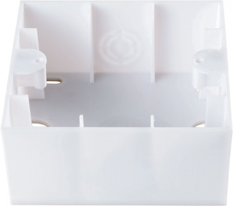 Коробка Panasonic Karre Plus WKTC07919WH-RU одинарная 1x пластик белый (упак.:1шт) - купить недорого с доставкой в интернет-магазине