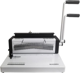 Переплетчик Office Kit B3420RH A4/перф.20л.сшив/макс.120л./метал.пруж. (4.8-14.3мм) - купить недорого с доставкой в интернет-магазине