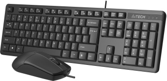Клавиатура + мышь A4Tech KR-3330 клав:черный мышь:черный USB - купить недорого с доставкой в интернет-магазине